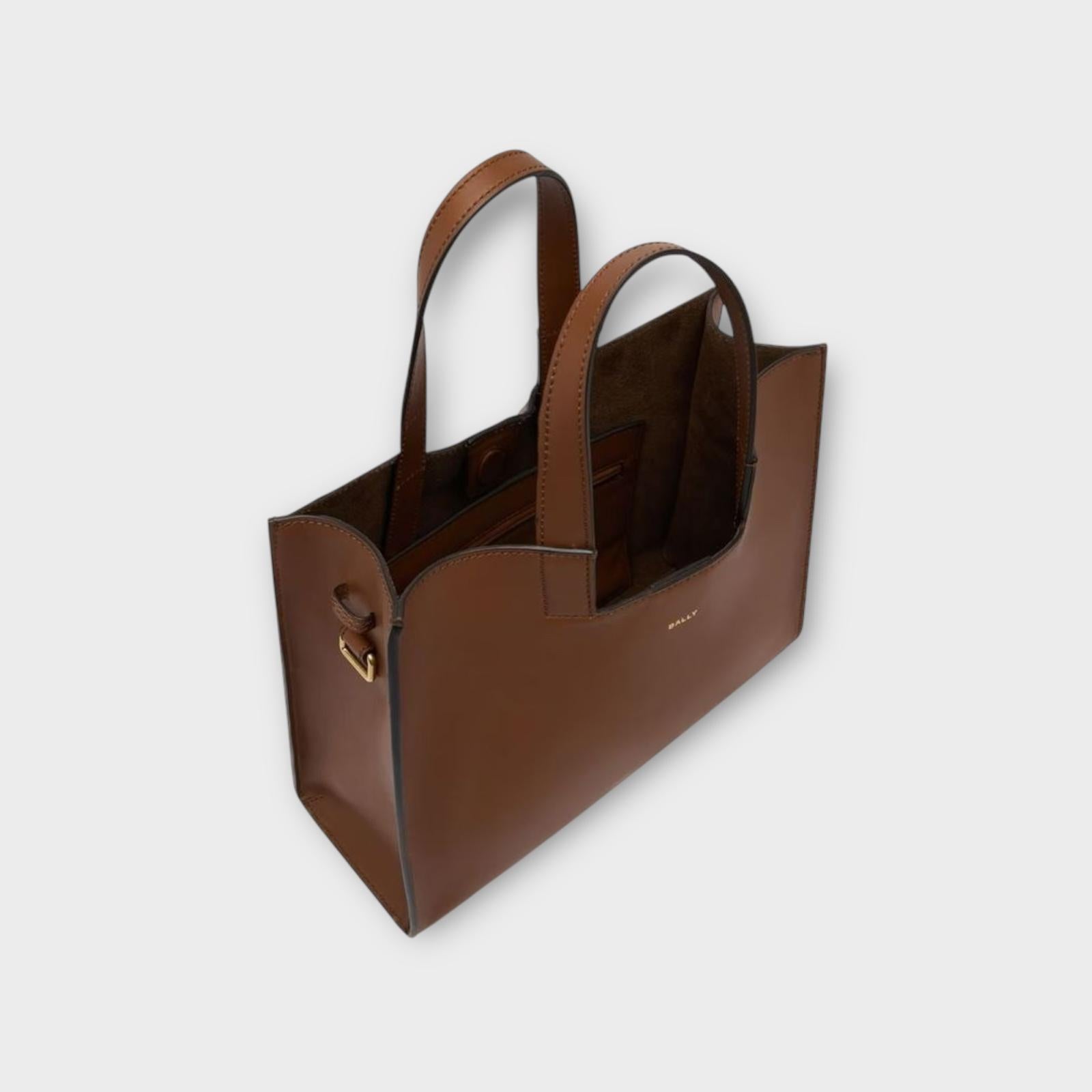 Bally Tote Bag Easy Medium Brown – Azur Shoes