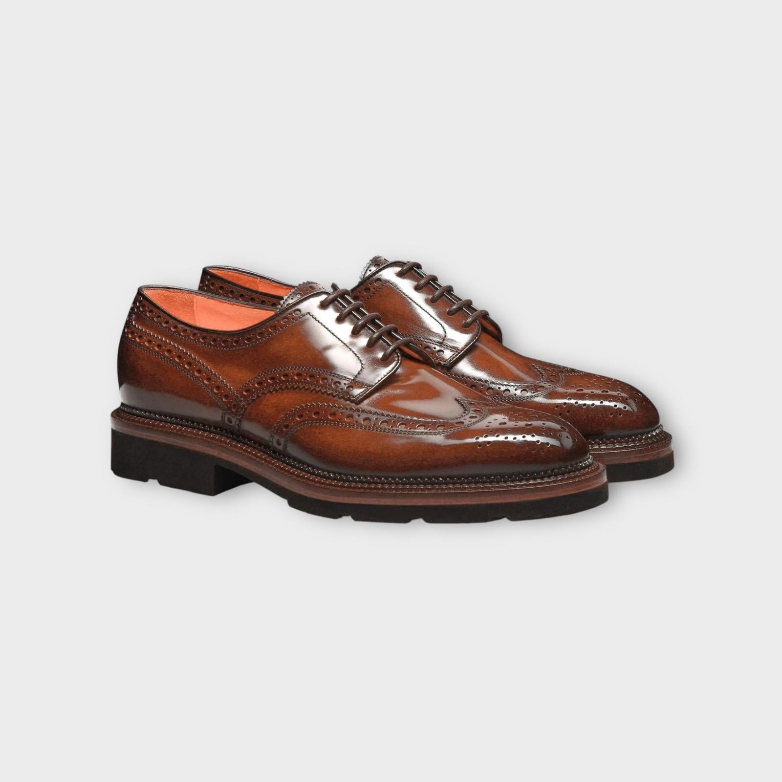 Santoni Derbies Brown