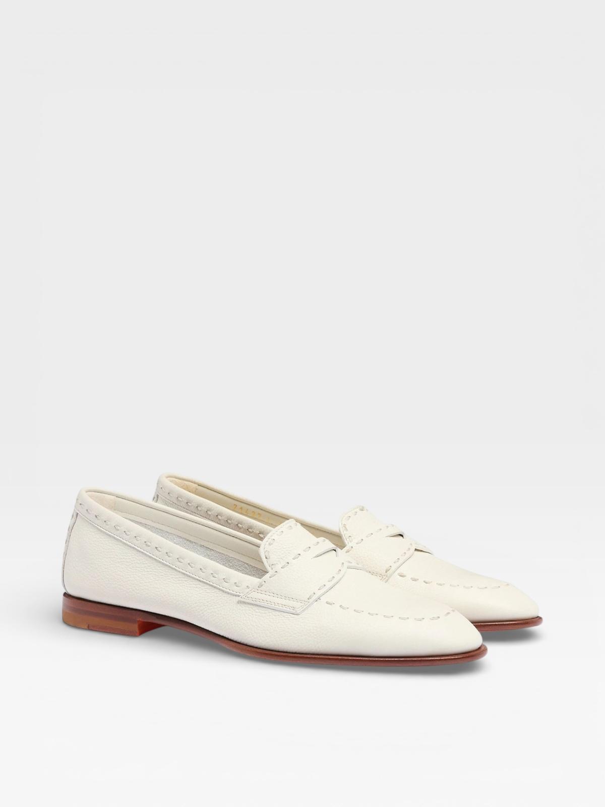Santoni Loafers White