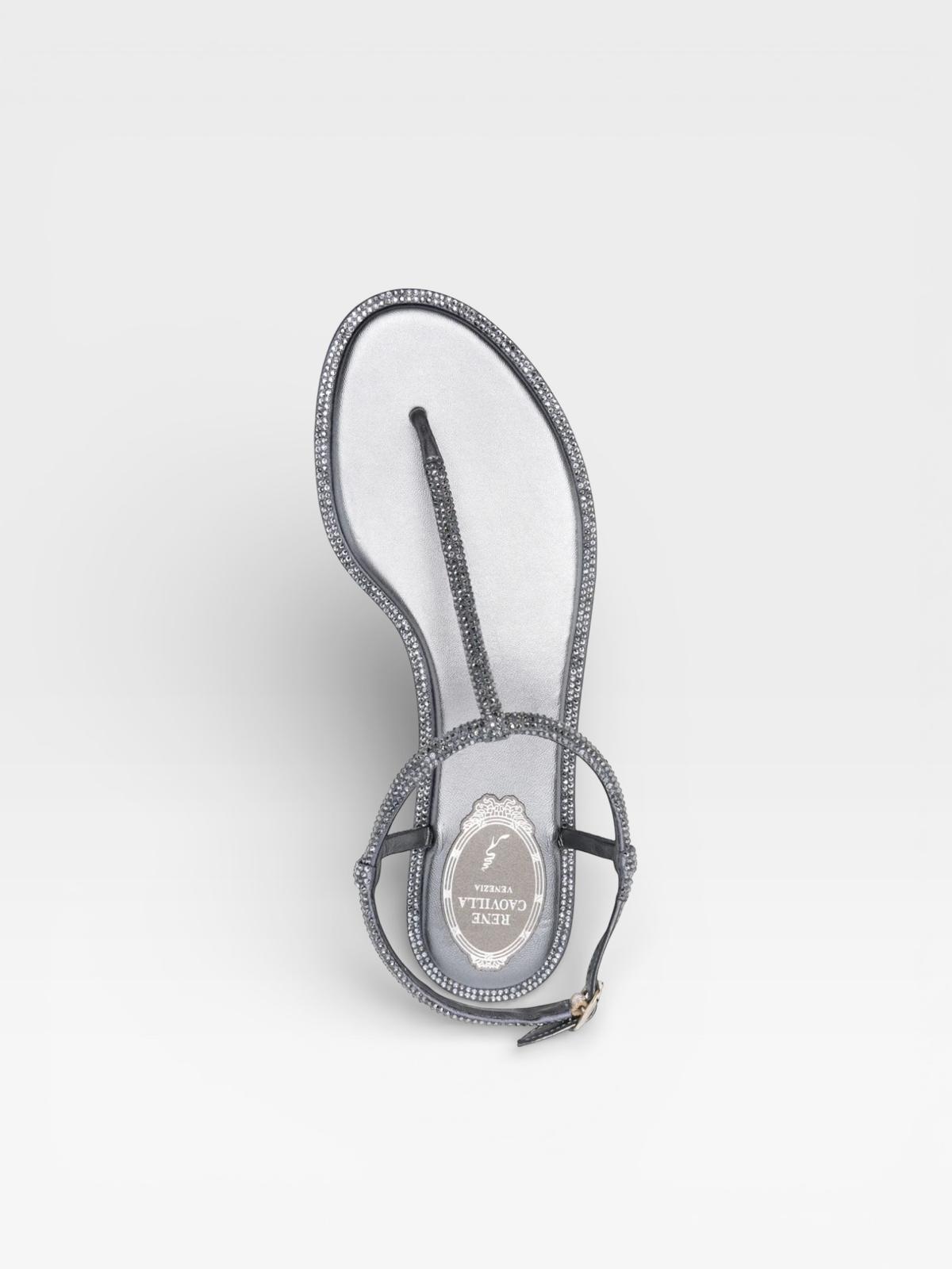 René Caovilla Sandals Grey – Azur Shoes