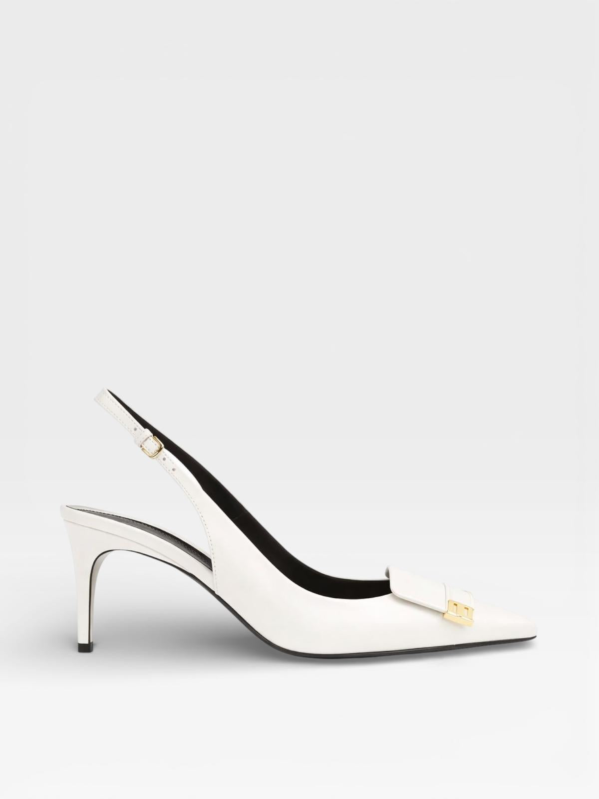 Sergio Rossi Slingbacks 75 White