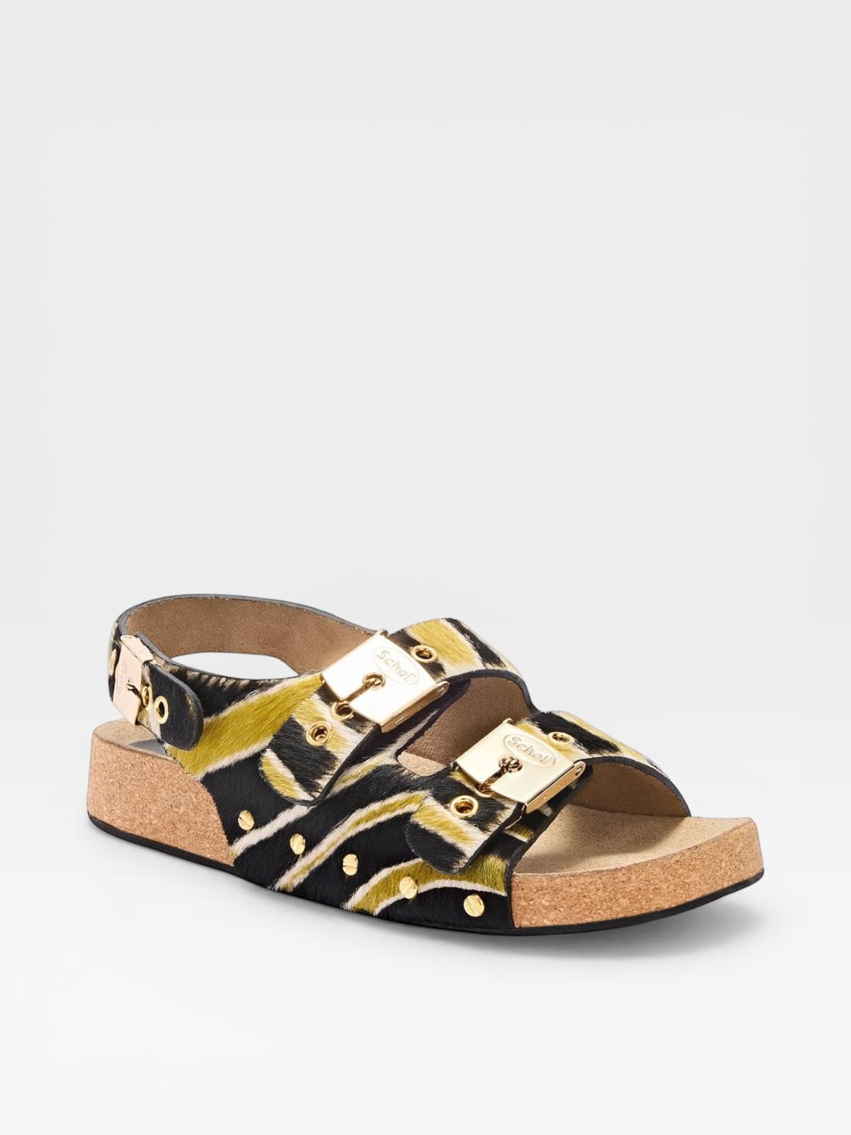 Scholl Sandals Luna 2 Straps Brown