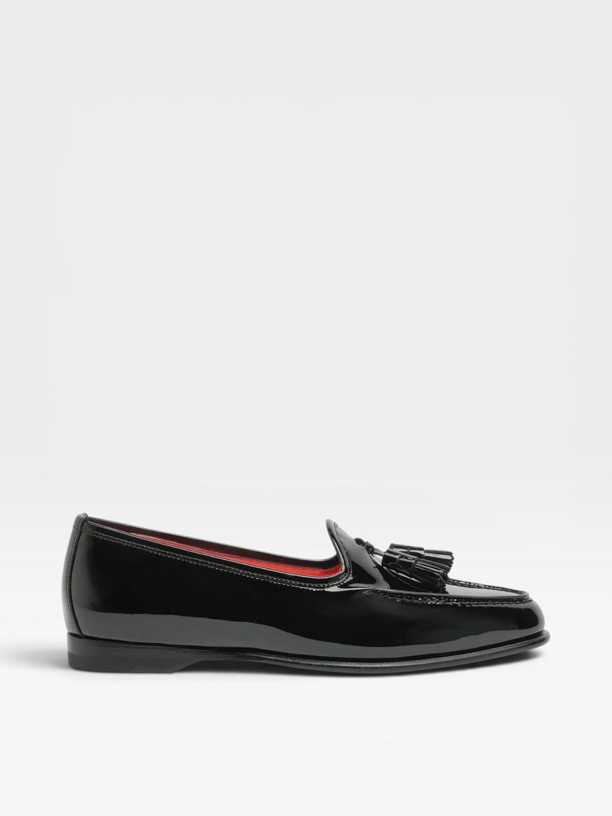 Santoni Loafers Andrea Patent Black