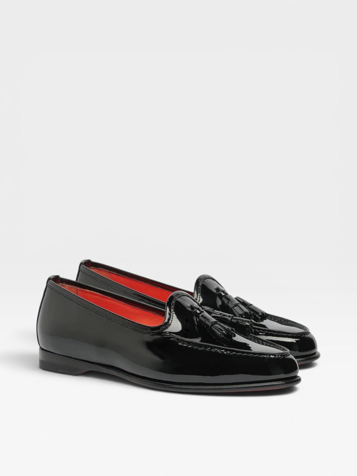 Santoni Loafers Andrea Patent Black
