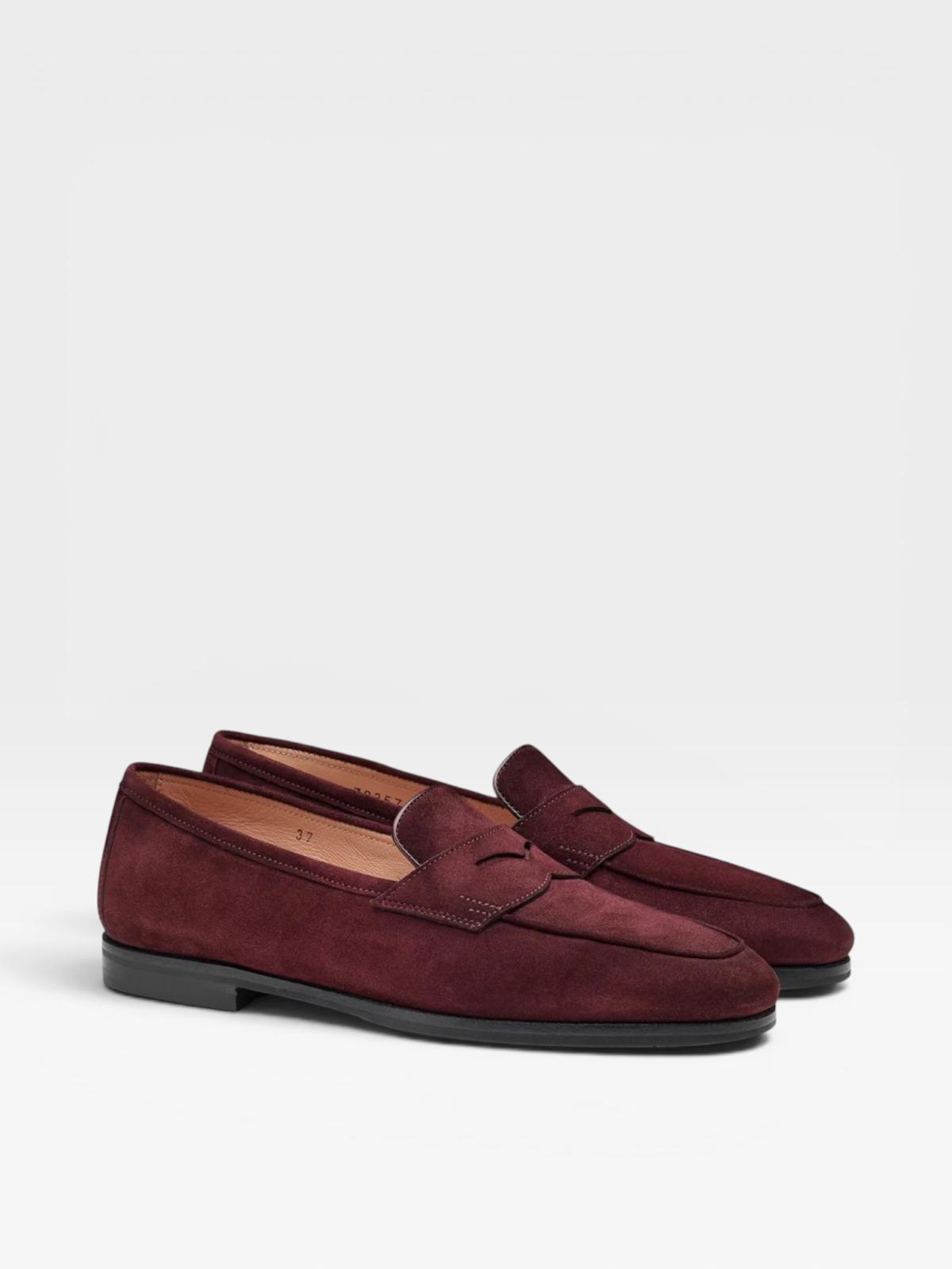 Santoni Loafers Burgundy