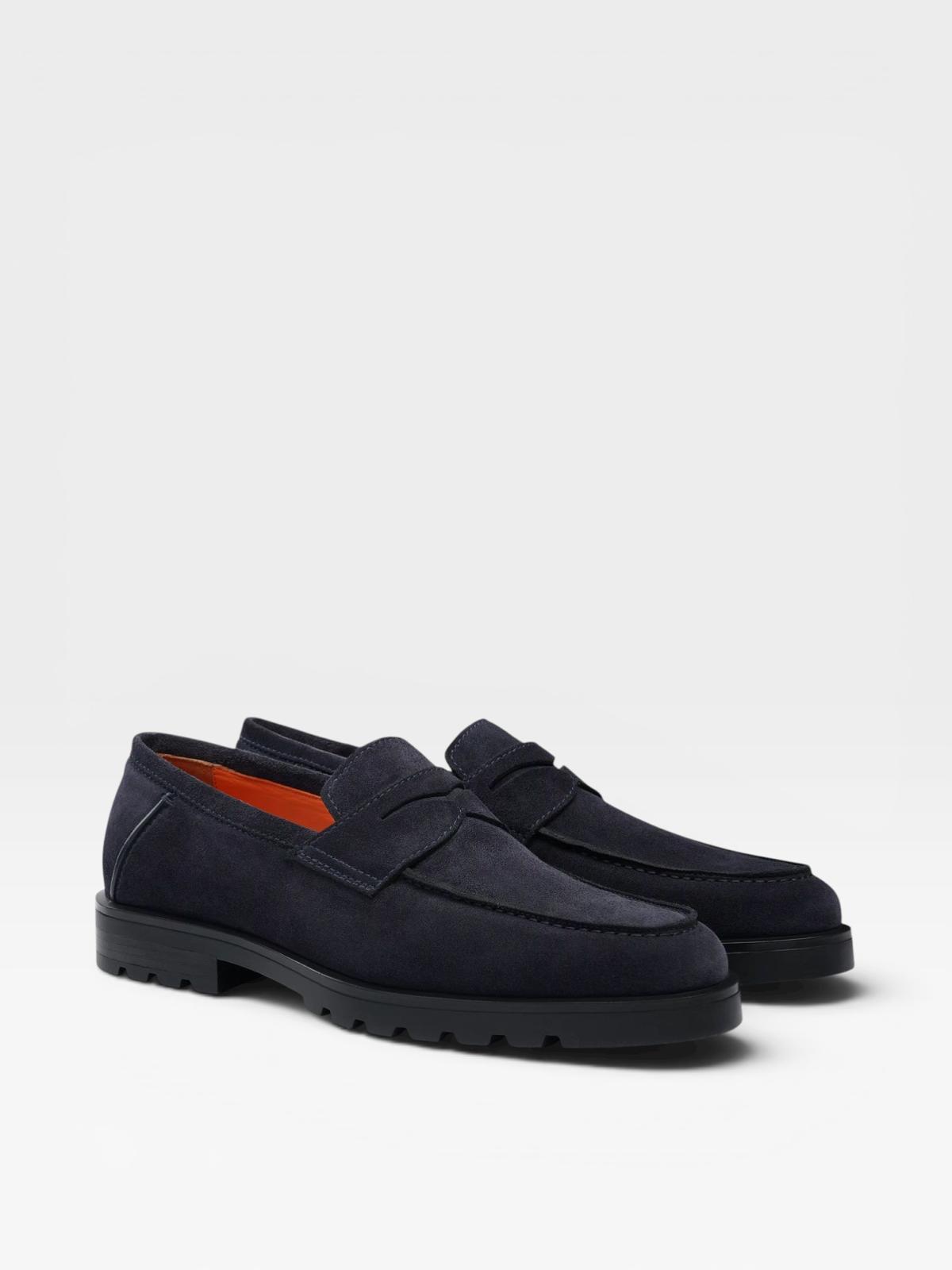 Santoni Loafers Navy