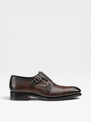 Santoni Double-Buckle Brown