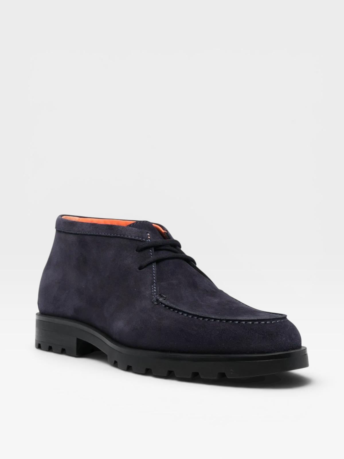 Santoni Desert Boots Navy