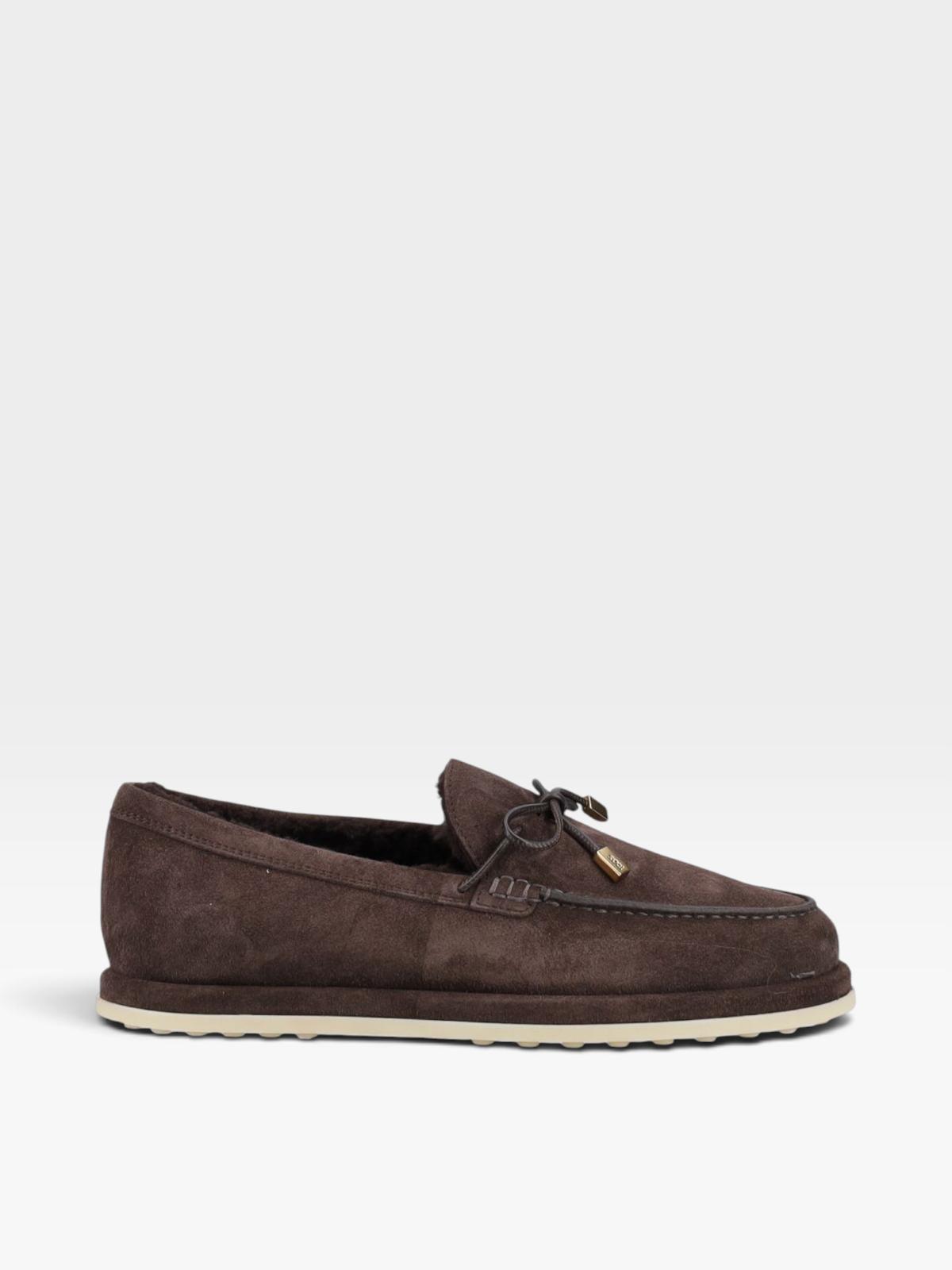 Tod's Loafers Shearling Lining Brown
