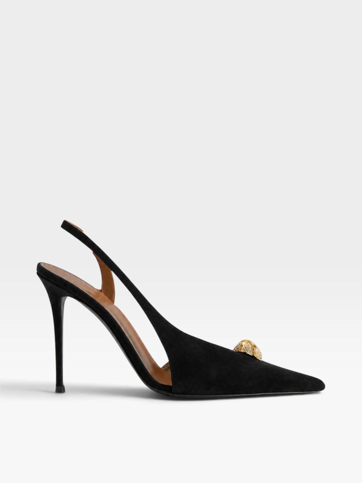 Giuseppe Zanotti Slingback Cocktail 105 Black