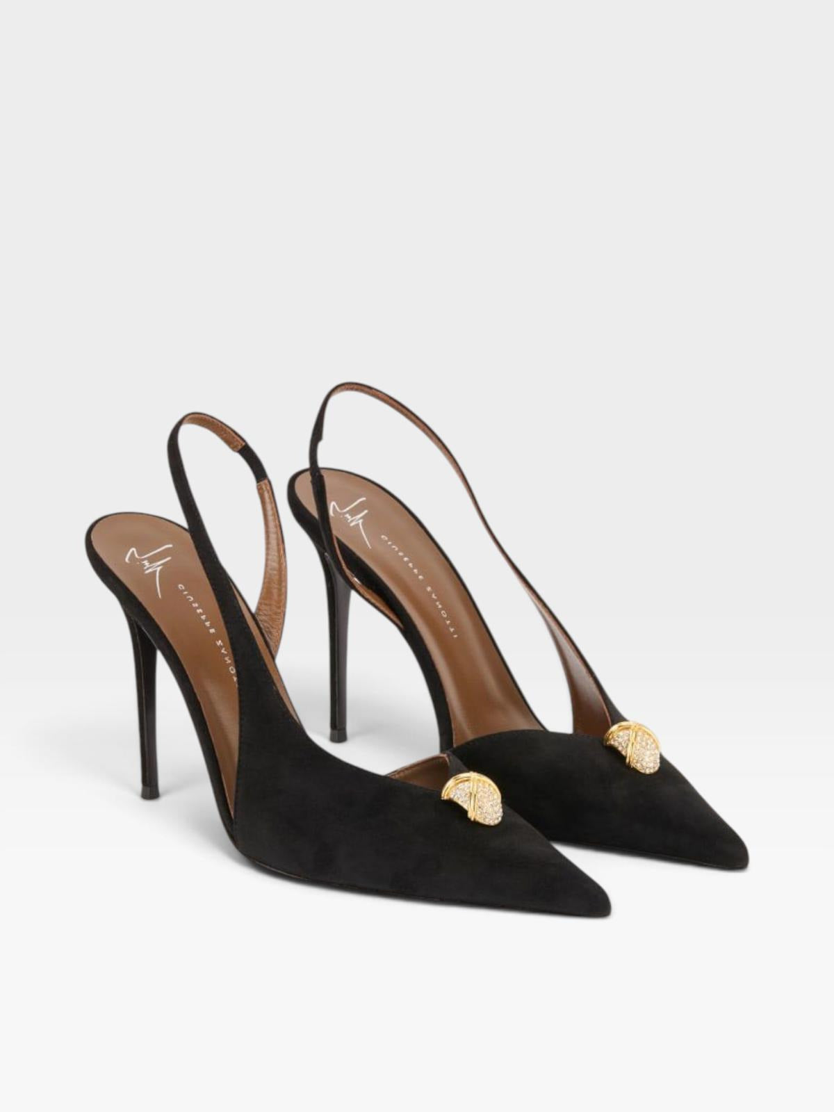 Giuseppe Zanotti Slingback Cocktail 105 Black