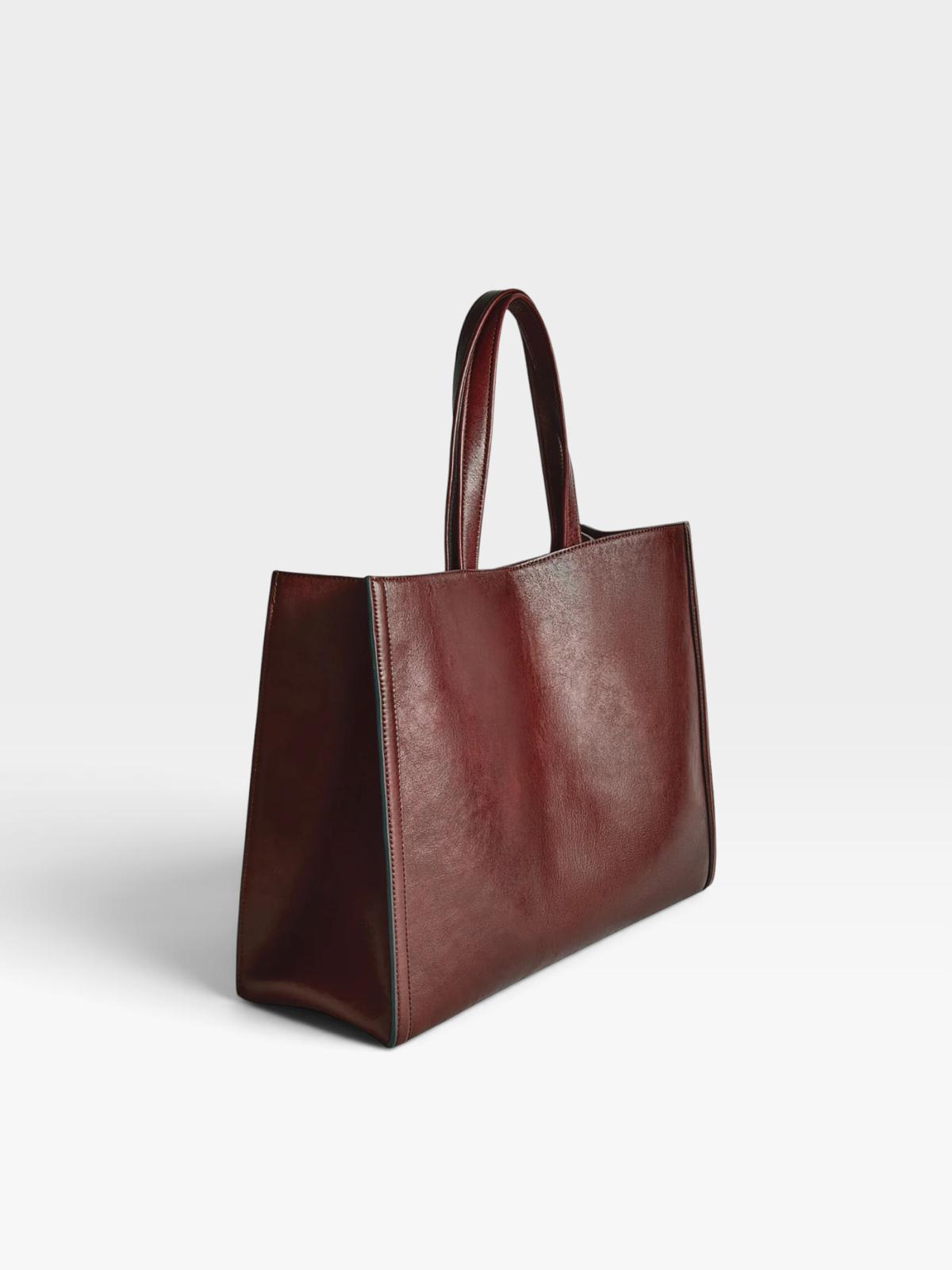 Anya Hindmarch Mortimer Patchwork Tote Brown