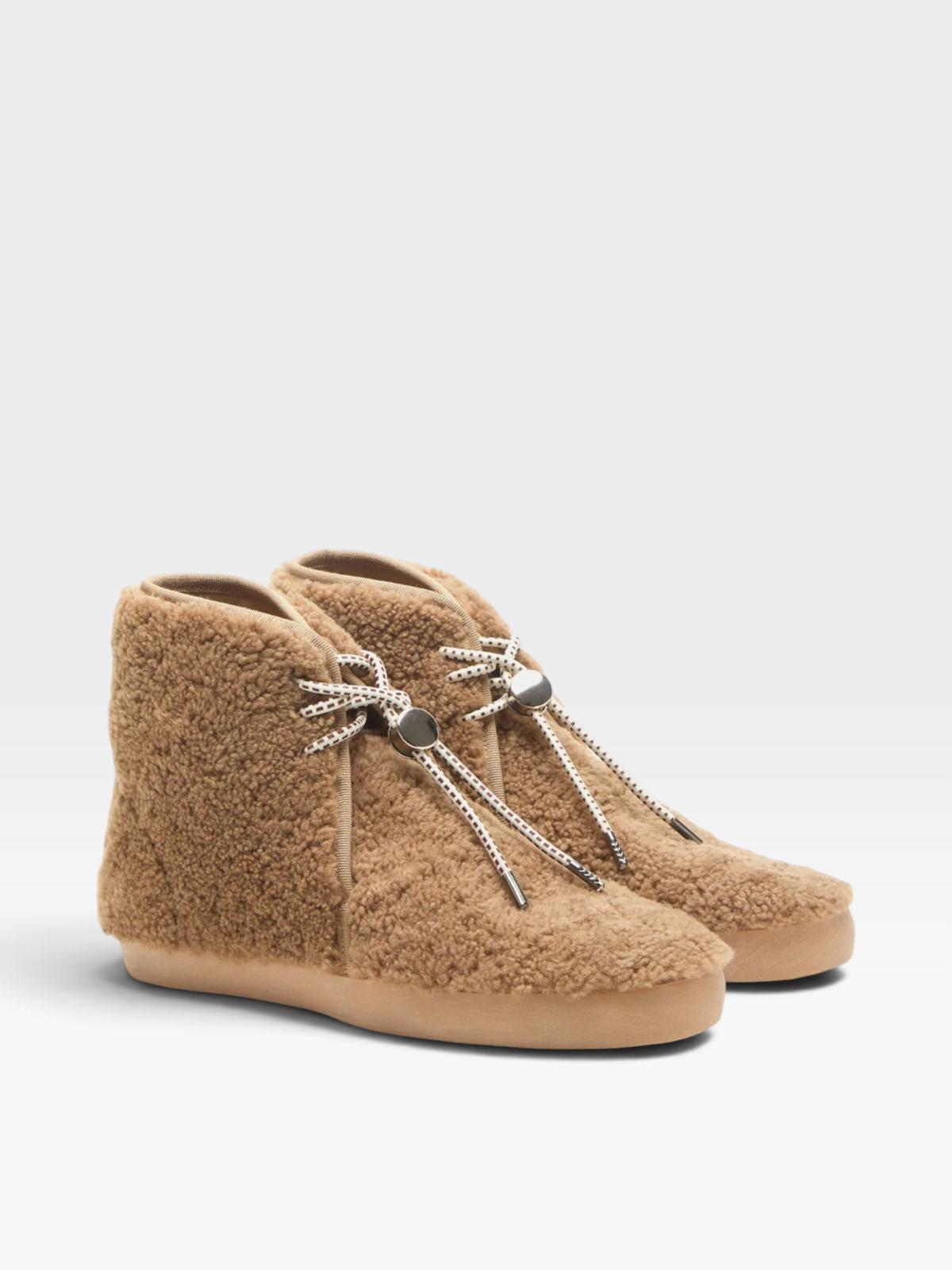 Le Monde Béryl Desert Boots Shearling Nut