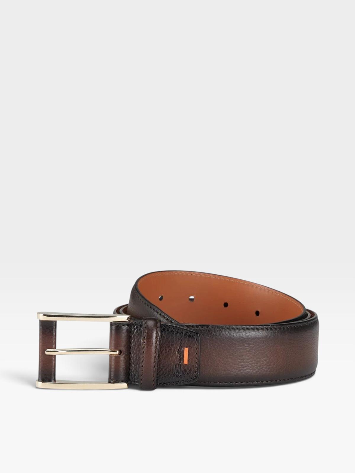 Santoni Belt Dark Brown