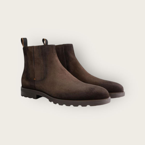 Santoni Chelsea Boots Dark Brown