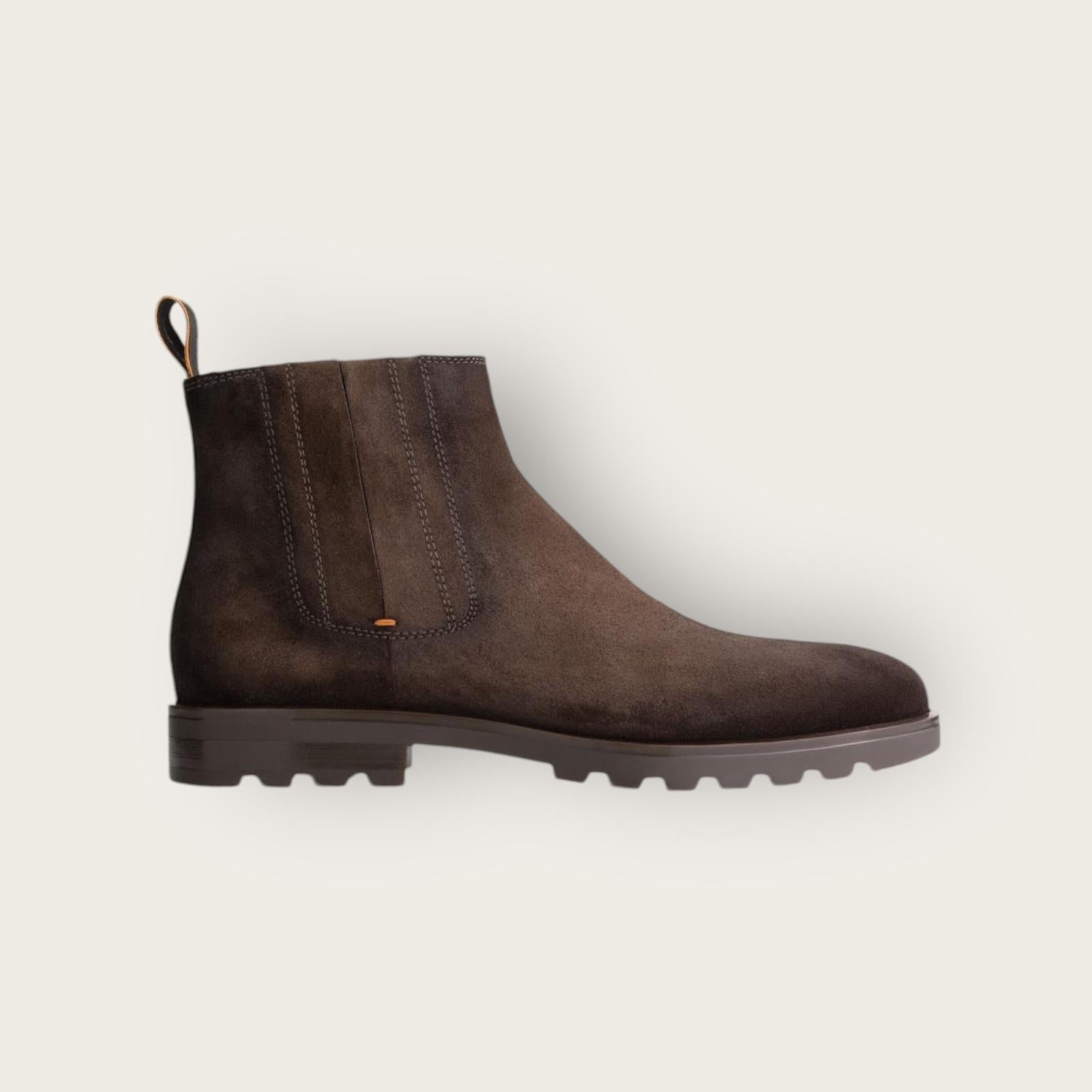 Santoni Chelsea Boots Dark Brown