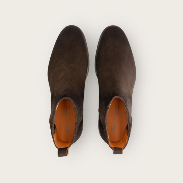 Santoni Chelsea Boots Dark Brown