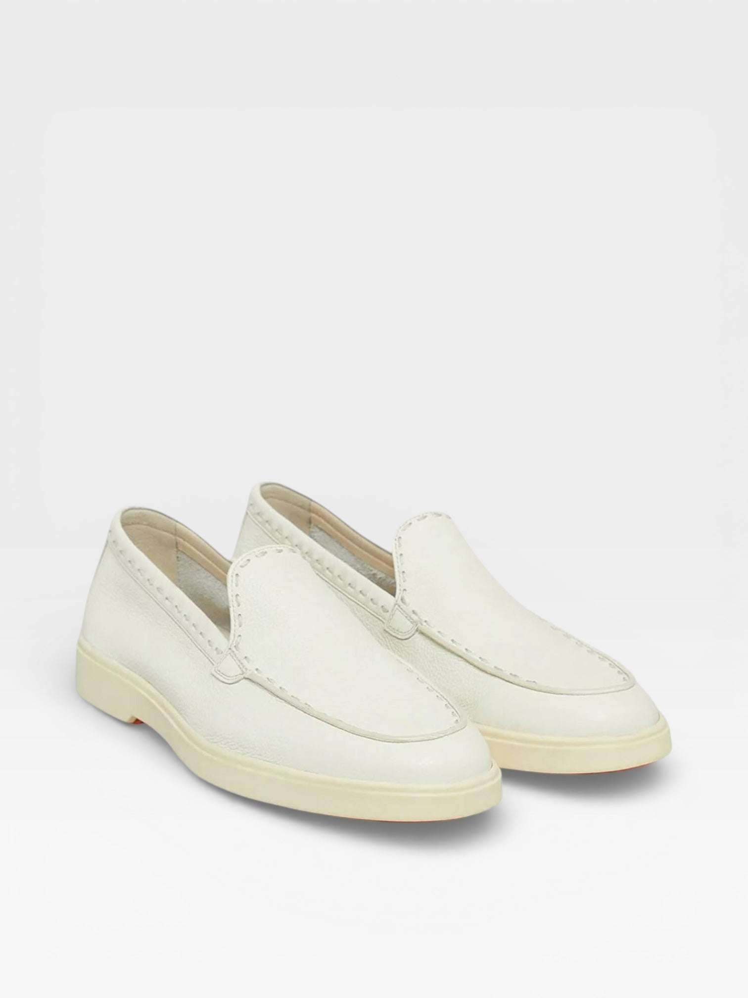 Santoni Loafers White