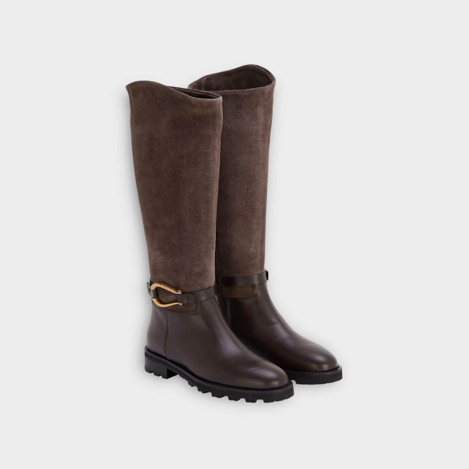 Roberto Festa Knee High Boots Brown