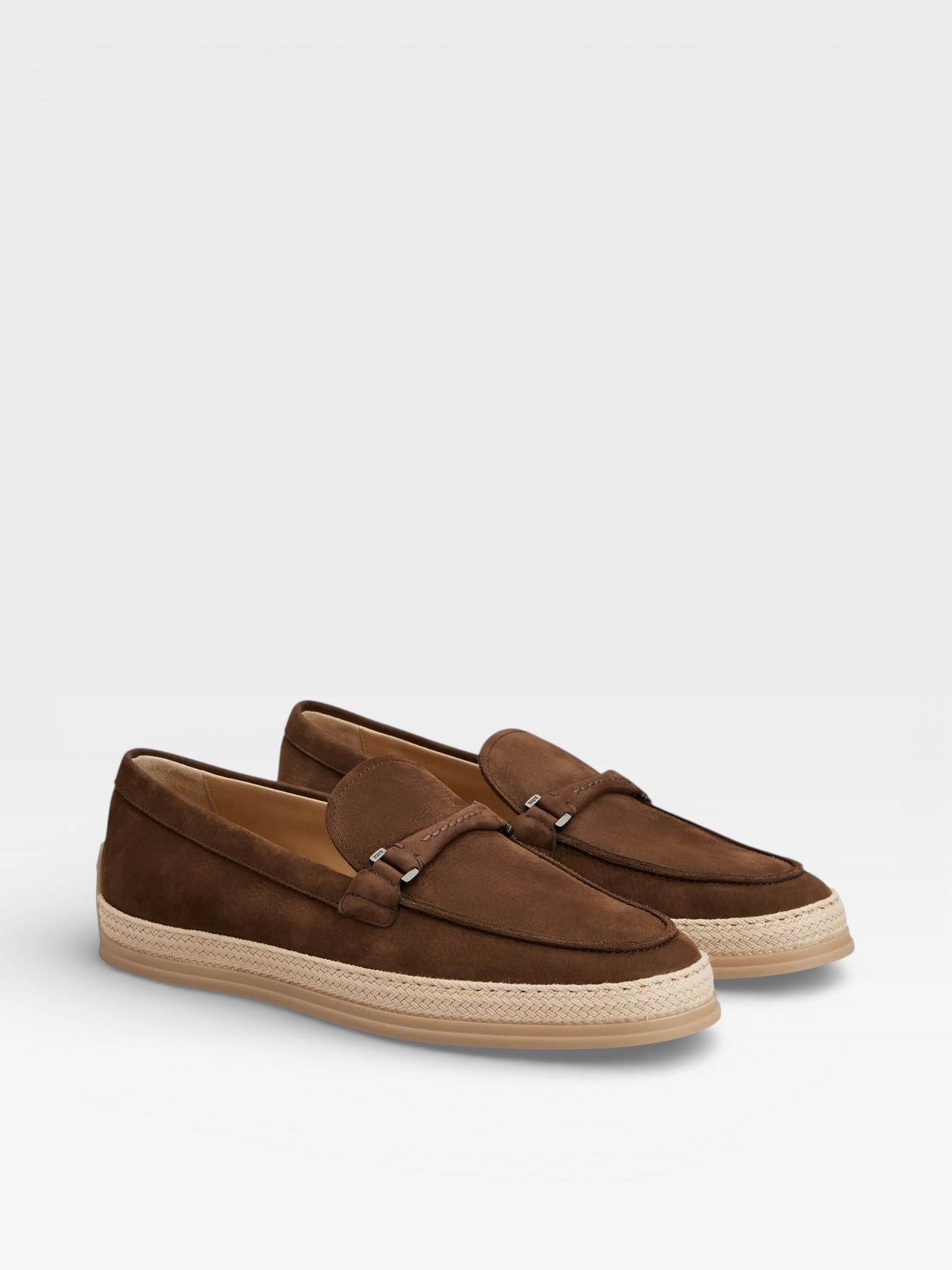 Tod's Raffia Loafers Brown
