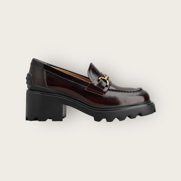 Tod's T-Clamp Loafers Burgundy