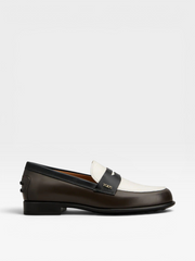 Tod's Loafers Brown Off White Black