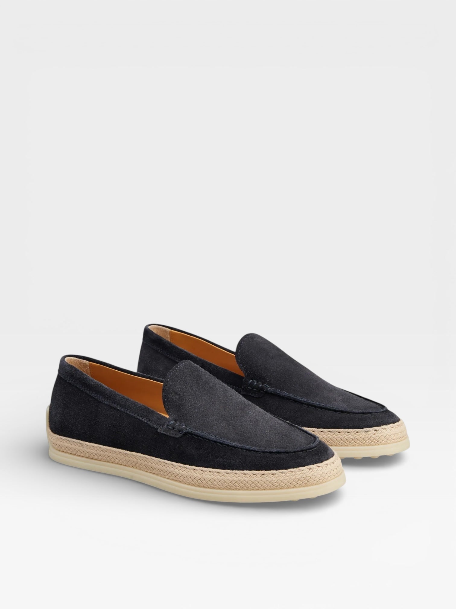 Tod's Raffia Loafers Navy