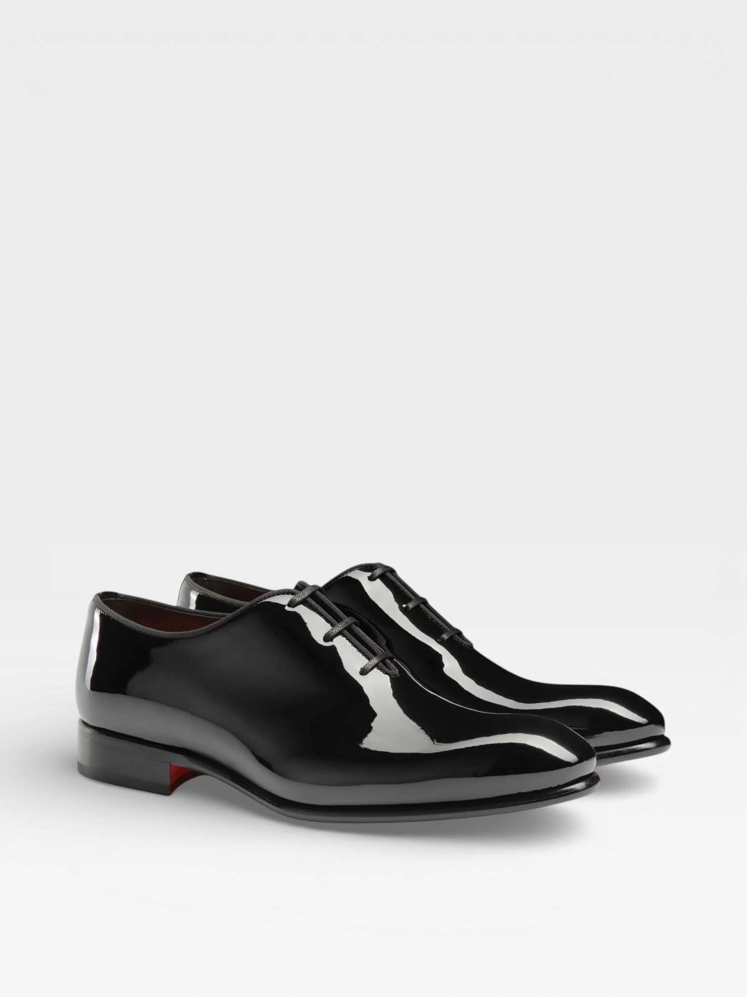 Santoni Oxford Patent Black