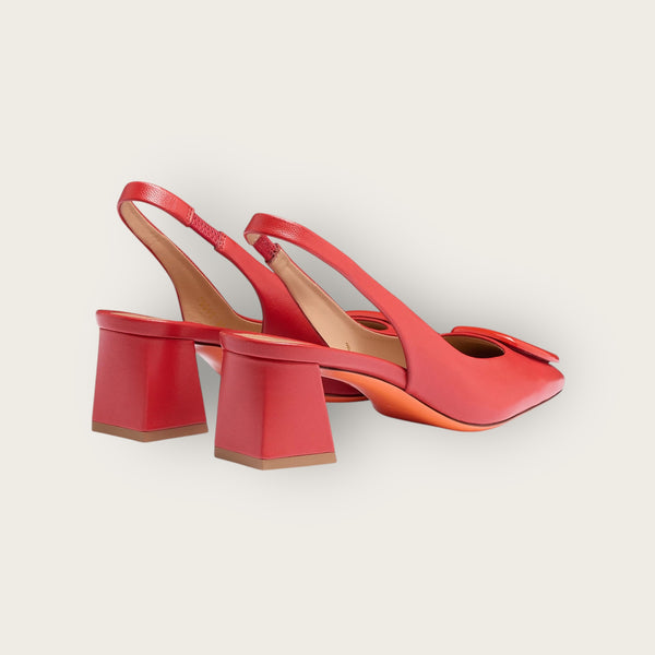 Santoni Slingbacks Red