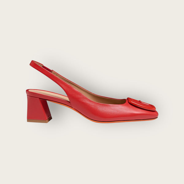 Santoni Slingbacks Red