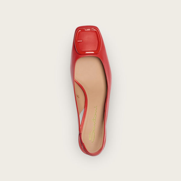 Santoni Slingbacks Red