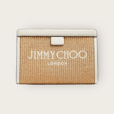 Jimmy Choo Avenue Pouch Latte