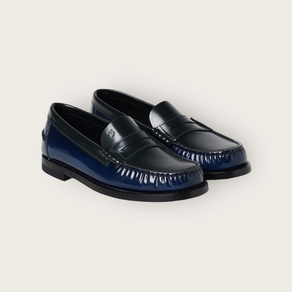 Tod's Loafers Green Blue